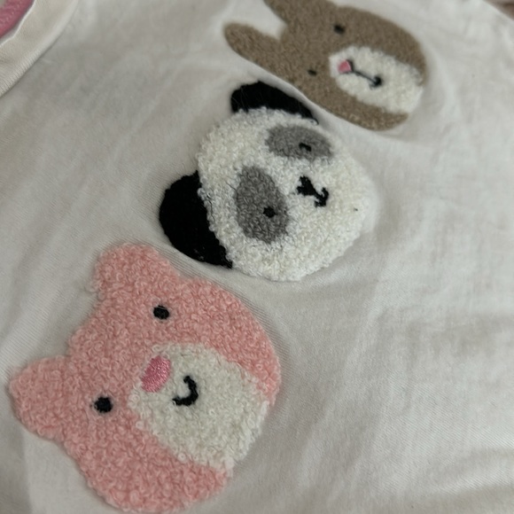 Girls Long Sleeve Fuzzy Animal - Picture 3 of 4